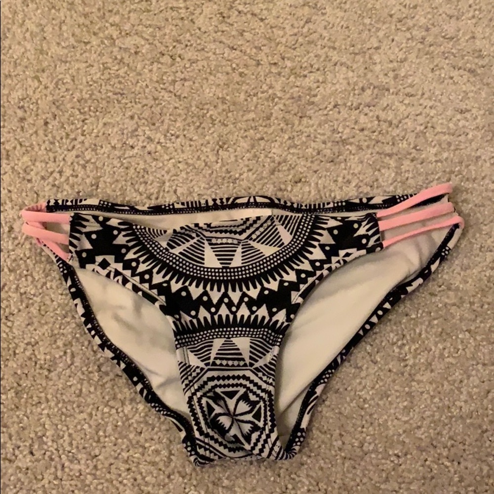 Cute black and white mandala bikini bottoms
